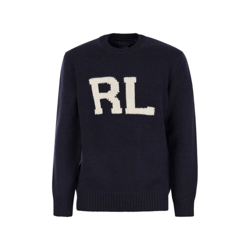 POLO RALPH LAUREN Men's RL Intarsia Knit Sweater Men BLUE Sweaters & Cardigans